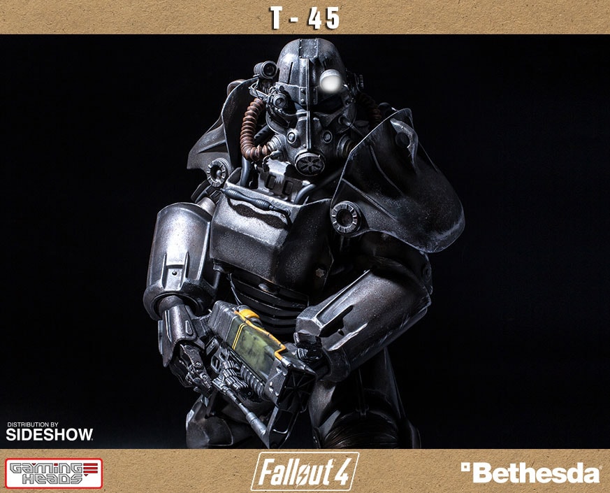 Fallout 4 T-45 Power Armor Statues - Prototype Shown View 1