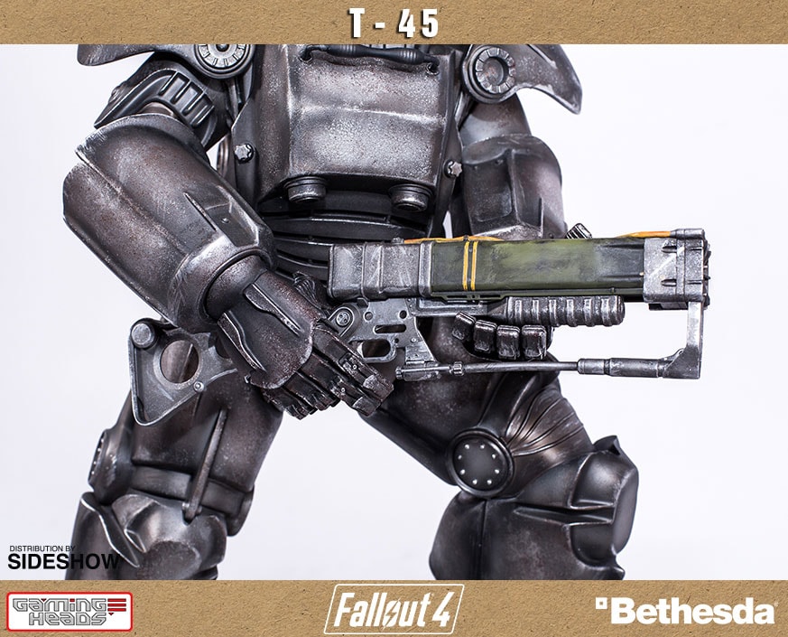 Fallout 4 T-45 Power Armor Statues - Prototype Shown View 4