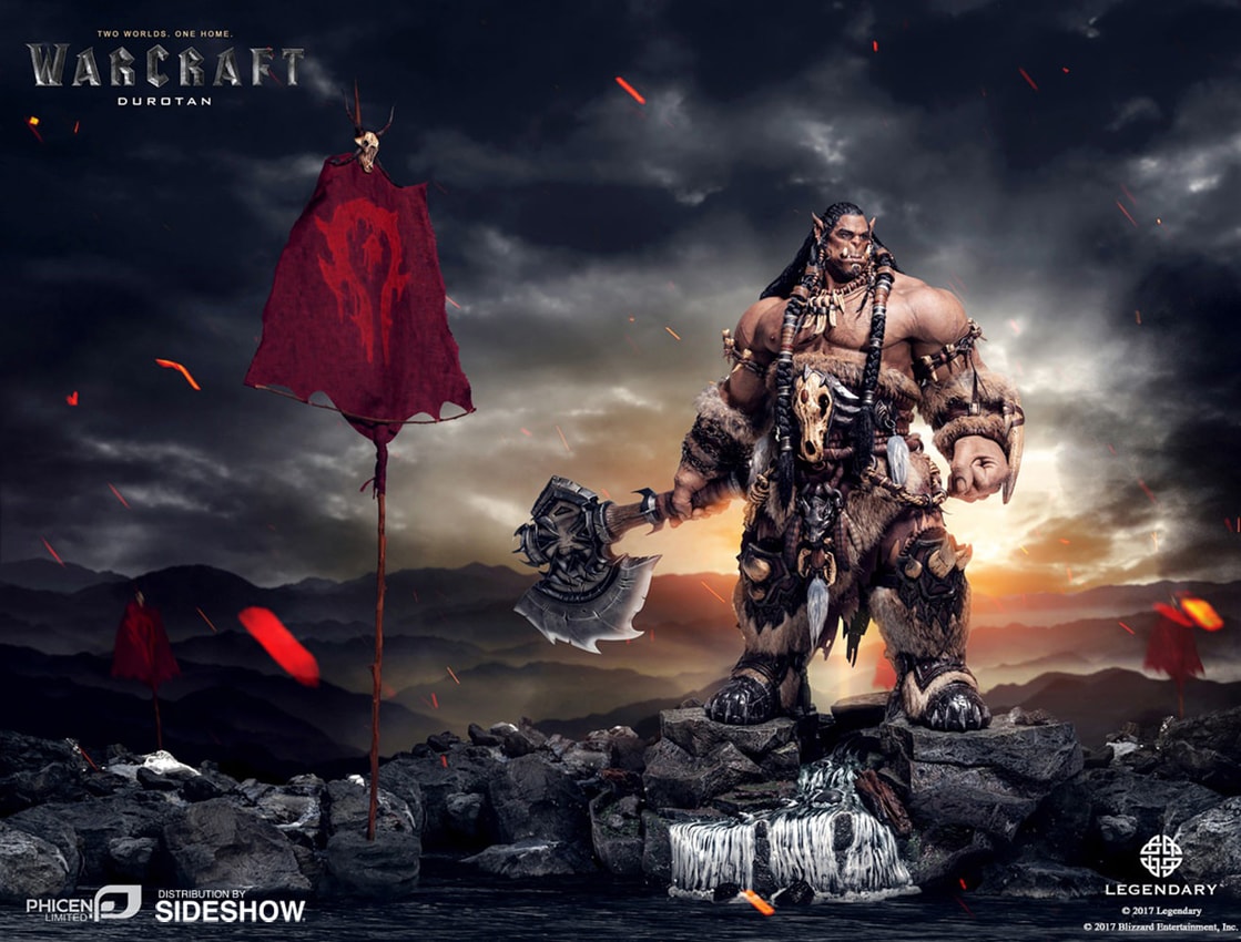 Warcraft Durotan Statues - Prototype Shown View 1