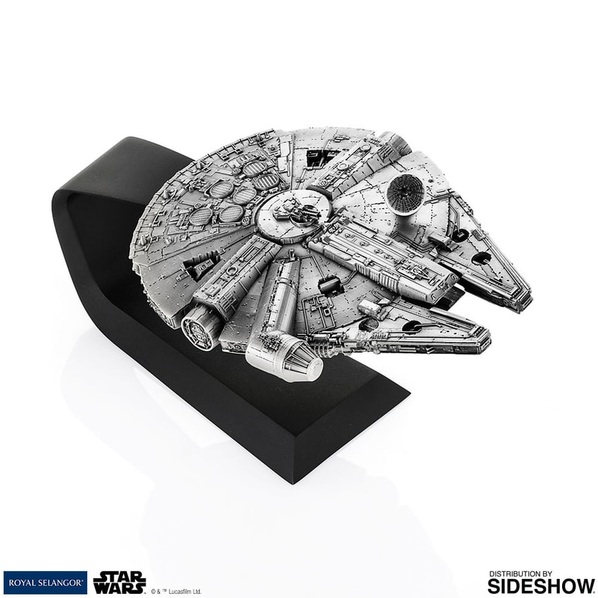 Star Wars Millennium Falcon Pewter Collectible - Prototype Shown View 2