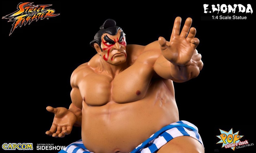 Street Fighter E-Honda Statues - Prototype Shown View 2