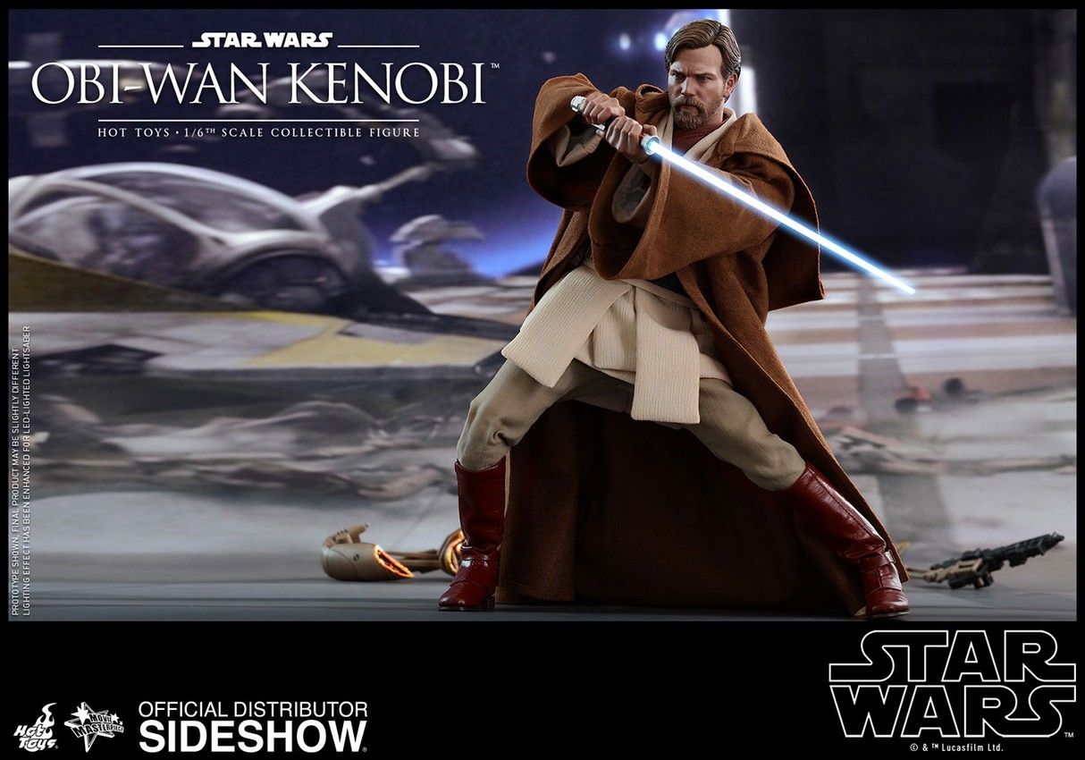 Obi Wan Kenobi Revenge of the Sith Figure by Hot Toys Sideshow
