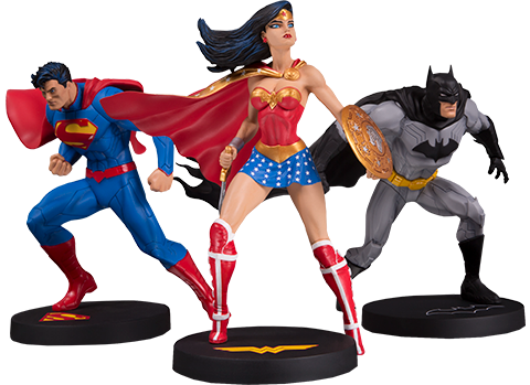 DC Comics Jim Lee Collector 3-Pack Statues - Prototype Shown View 2