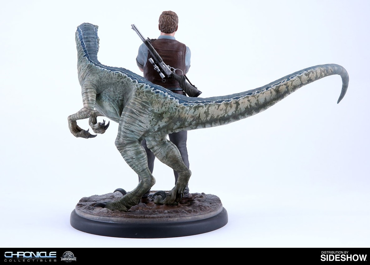 Jurassic World Owen and Blue Statues - Prototype Shown View 2