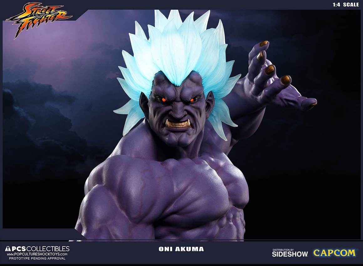 Street Fighter Oni Akuma Statue by Pop Culture Shock | Sideshow