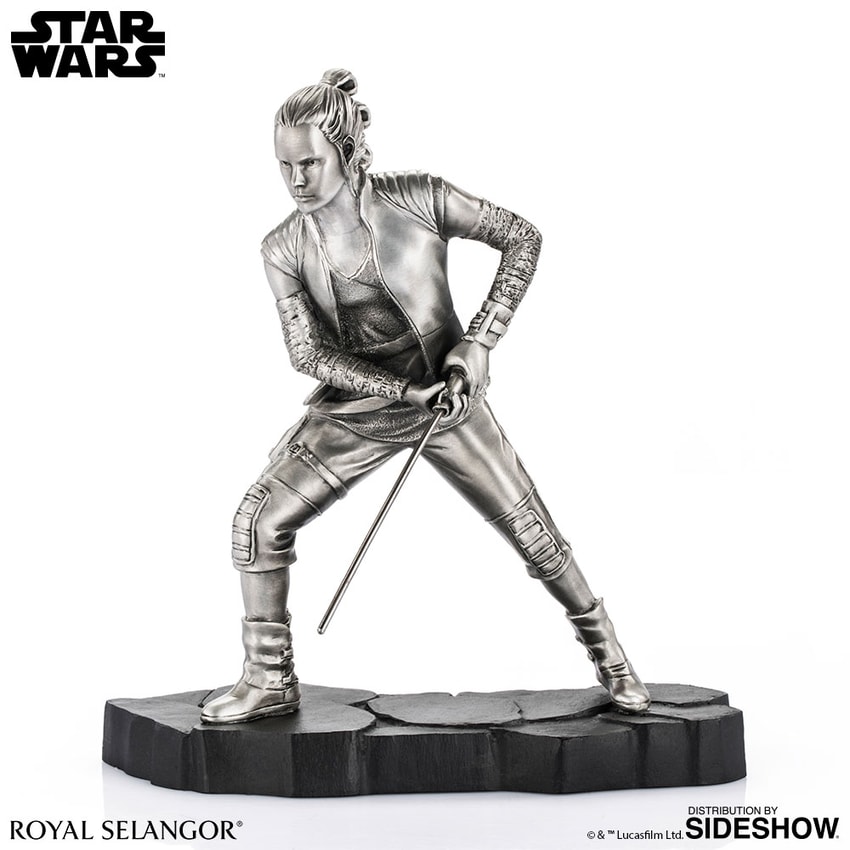 Star Wars Rey Figurine Pewter Collectible - Prototype Shown View 3