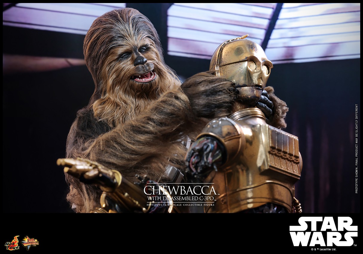 Chewbacca™ with Disassembled C-3PO™ Sixth Scale Figure by