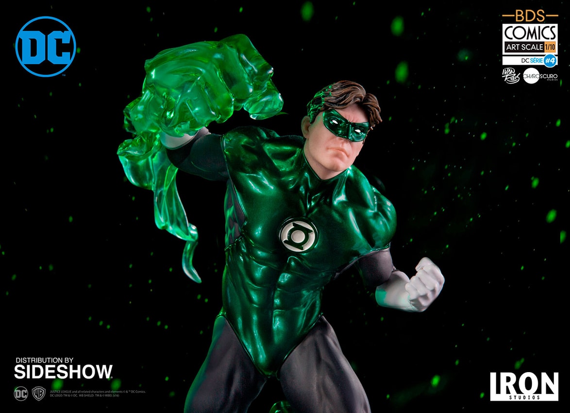 Green Lantern Hybrid Metal Figuration - HeroCross Justice League - 15 Cm