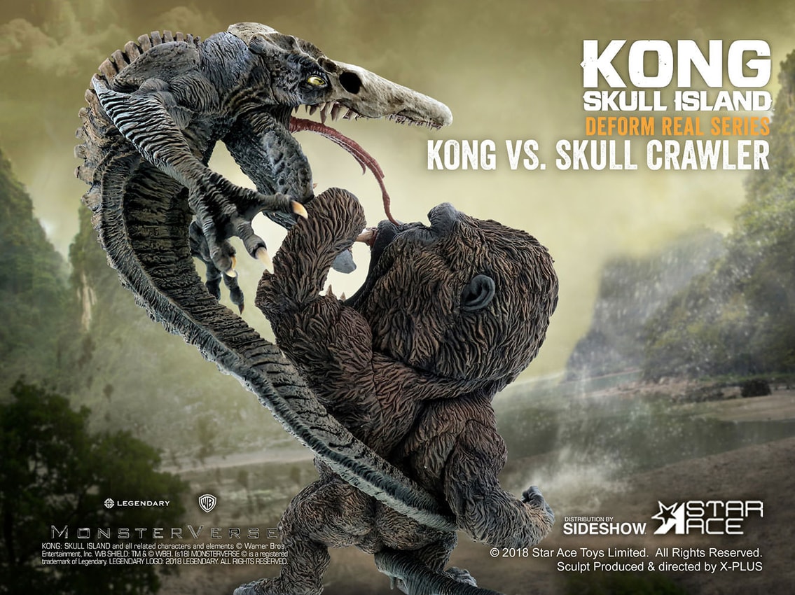 Kong: Skull Island Kong vs Skullcrawler Diorama - Prototype Shown View 4