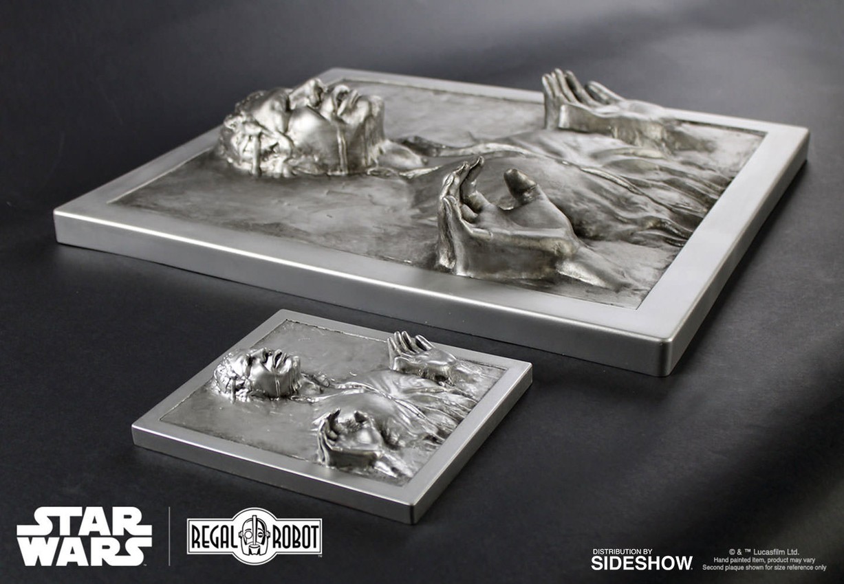 Star Wars Han Solo in Carbonite Mini Plaque Statue by Regal | Sideshow  Collectibles, image size:1227x850