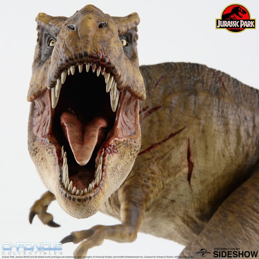 Jurassic Park Rotunda Rex Statues - Prototype Shown View 6