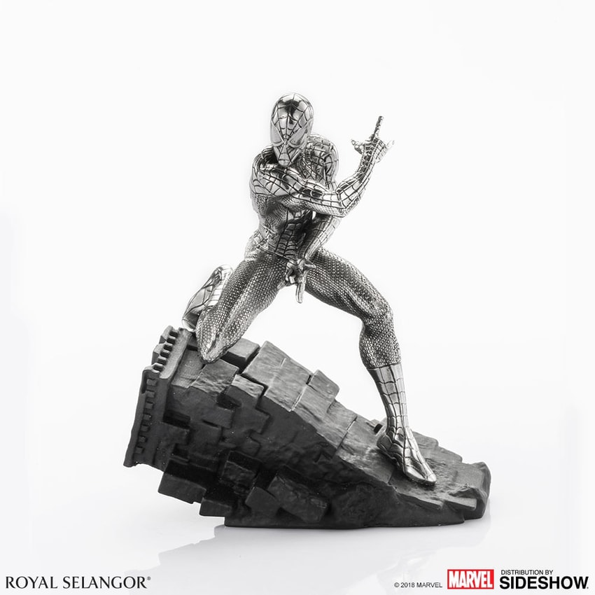 Marvel Spider-Man Webslinger Figurine Pewter Collectible - Prototype Shown View 3
