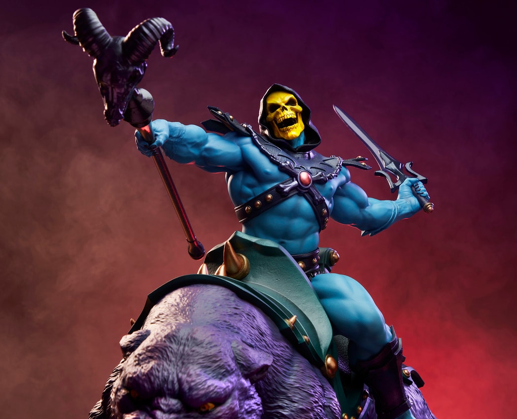Skeletor & Panthor Classic Deluxe Sixth Scale Maquette by