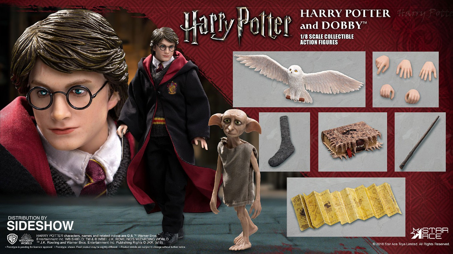 Harry Potter & Dobby Twin Pack Collectible Figures by Star Ace