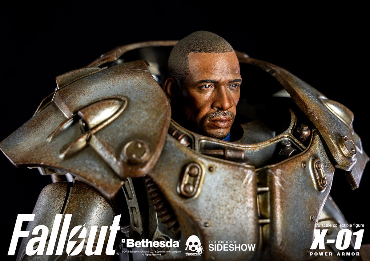Fallout X-01 Power Armor Collectible Figure - Prototype Shown View 3