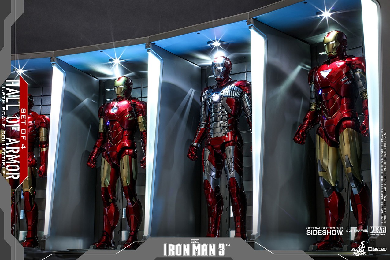 Marvel Hall of Armor Set of 4 Sixth Scale Figure Accessory b