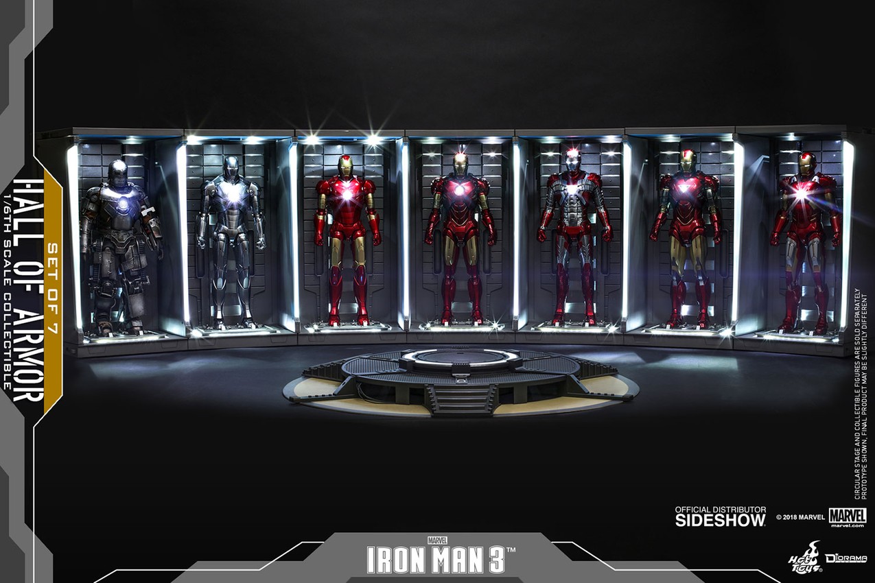 Hot toys hall of armor set of 7 deals