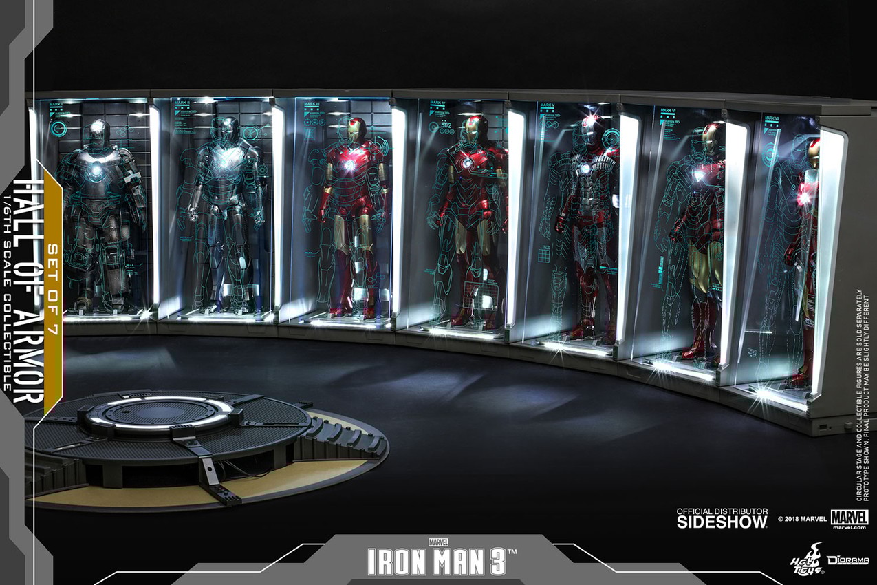 Iron man hall hotsell of armor toys