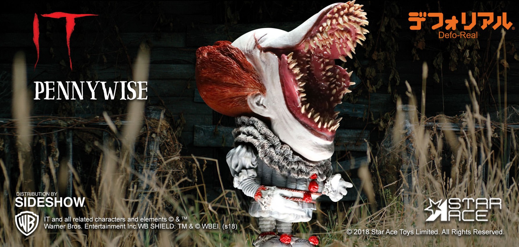 It Pennywise Scary Light-Up Version Vinyl Collectible - Prototype Shown View 3