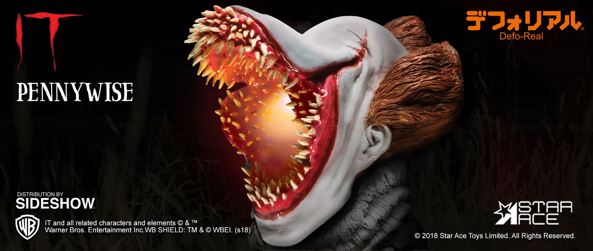 It Pennywise Scary Light-Up Version Vinyl Collectible - Prototype Shown View 5
