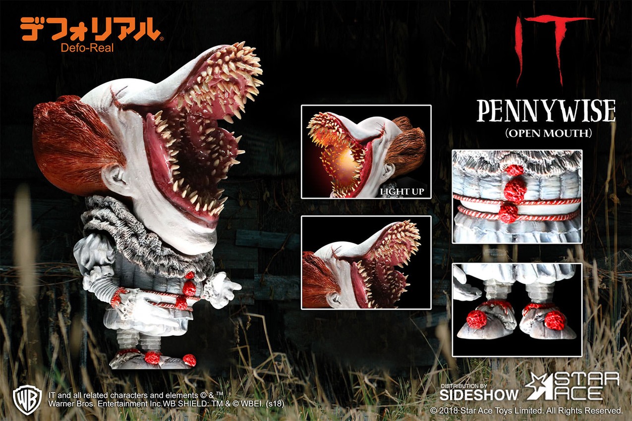 It Pennywise Scary Light-Up Version Vinyl Collectible - Prototype Shown View 6