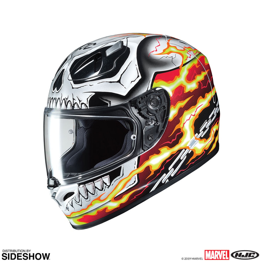 Marvel Ghost Rider HJC FG-17 Helmet - Prototype Shown View 1