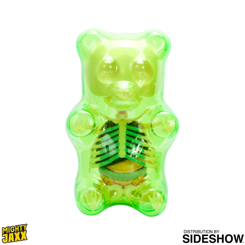 Funny Anatomy Gummi Bear (Clear Green) Art Collectible by Jason