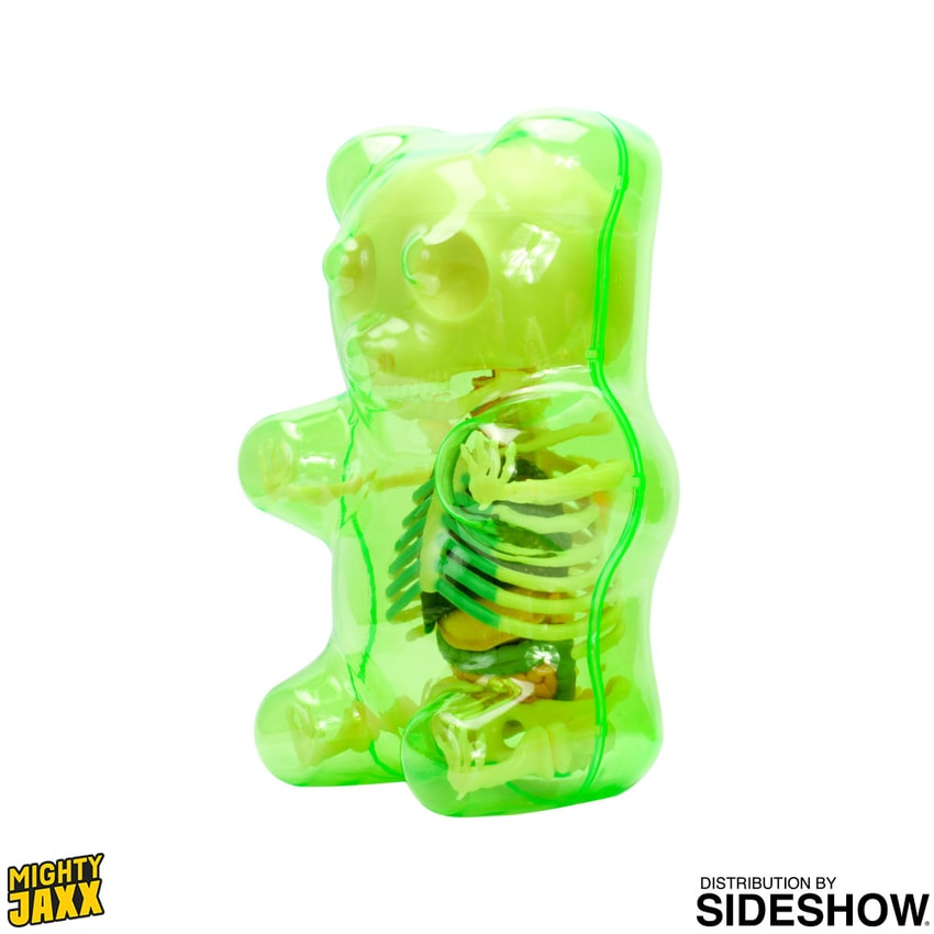 Funny Anatomy Gummi Bear Clear Green Art Collectible by Jason