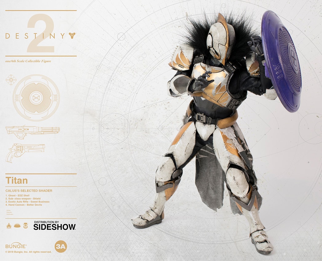 Destiny Titan (Calus's Selected Shader) Sixth Scale Figure - Prototype Shown View 3
