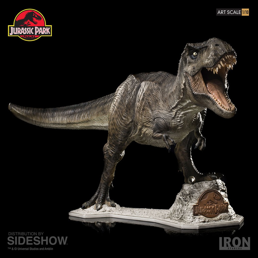 Jurassic Park T-Rex Statue by Iron Studios | Sideshow Collectibles