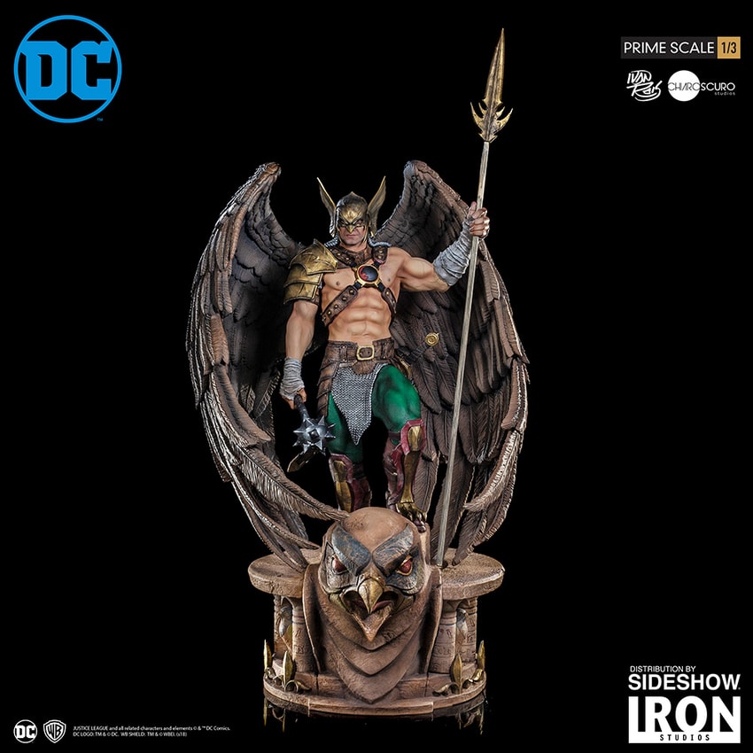 DC Comics Hawkman (Open & Closed Wings) Statues - Prototype Shown View 1