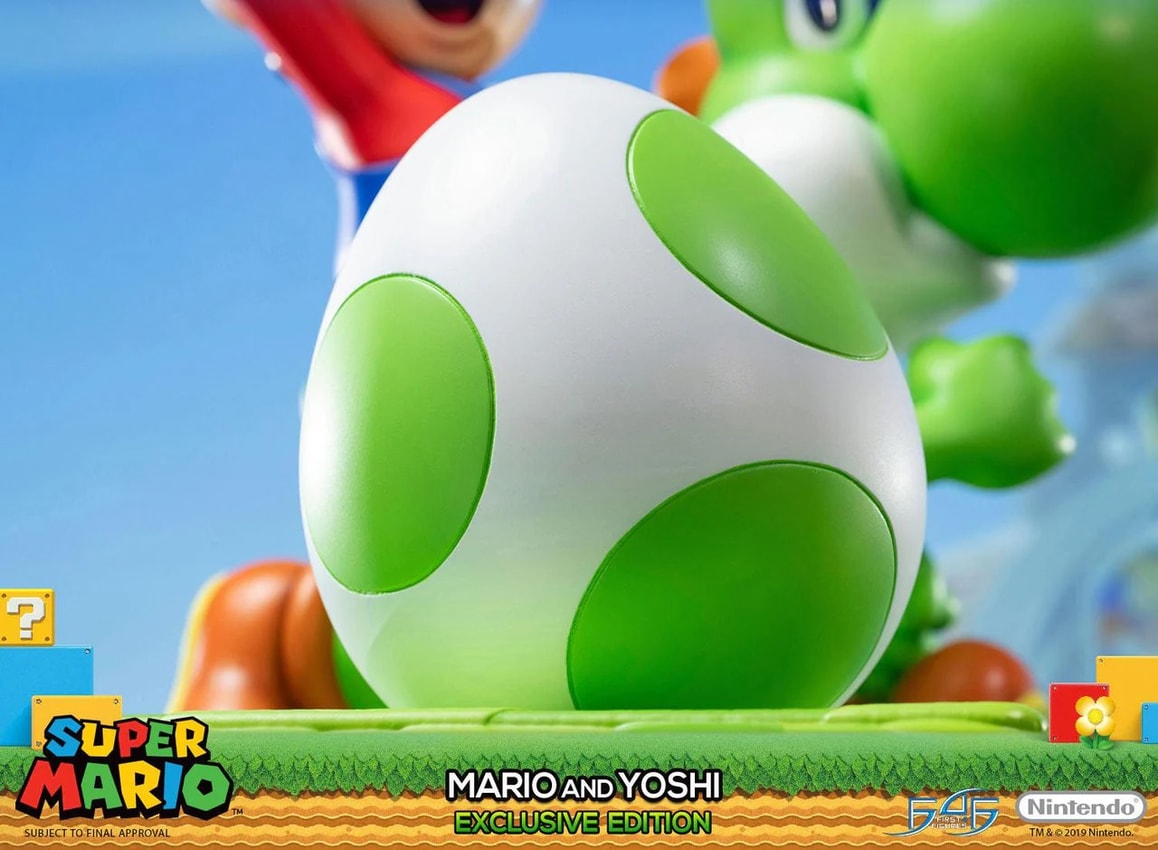 Nintendo Mario and Yoshi (Exclusive Edition) Statues - Prototype Shown View 6