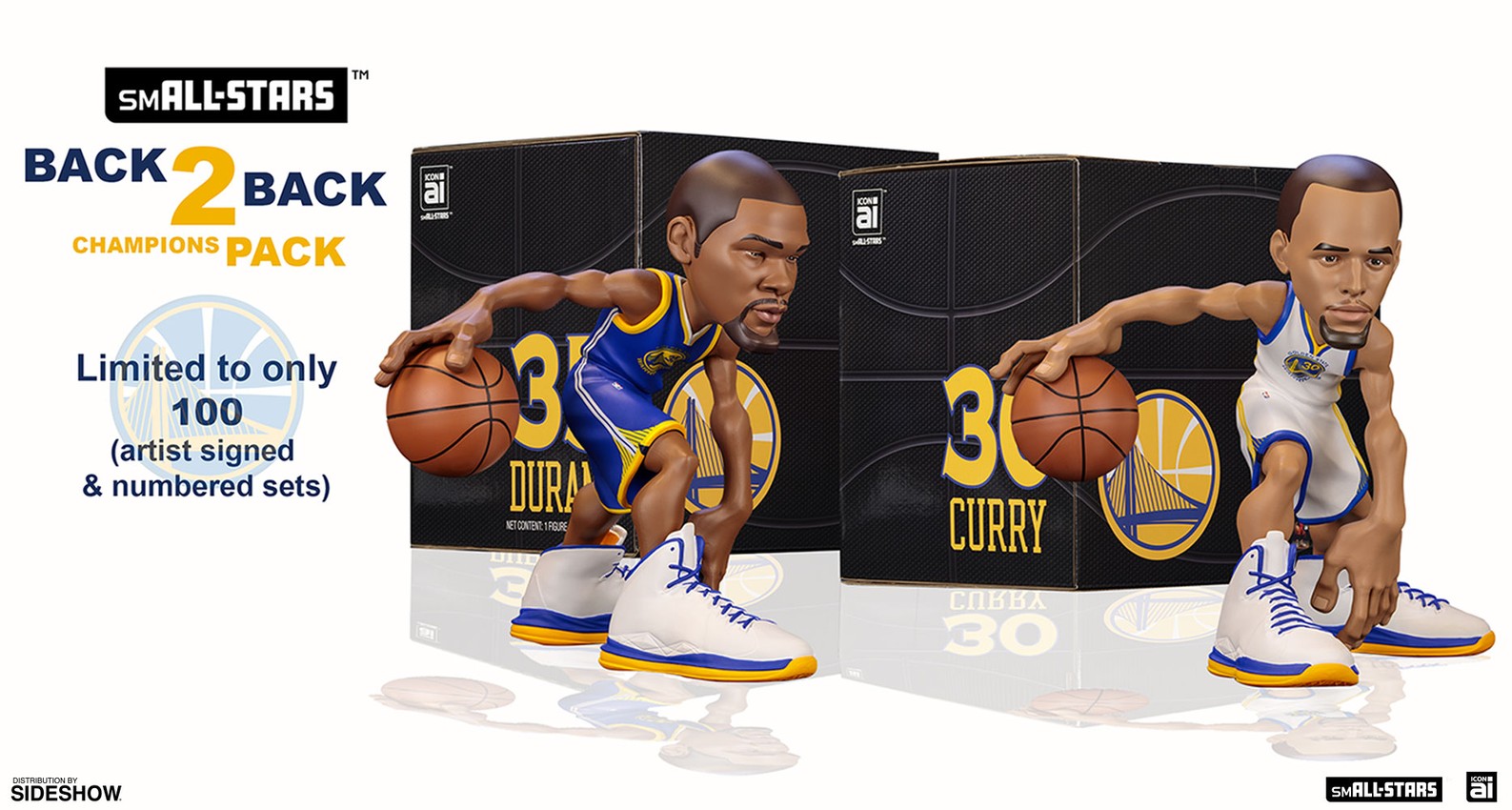Stephen Curry and Kevin Durant Small Stars Figure Set Sideshow