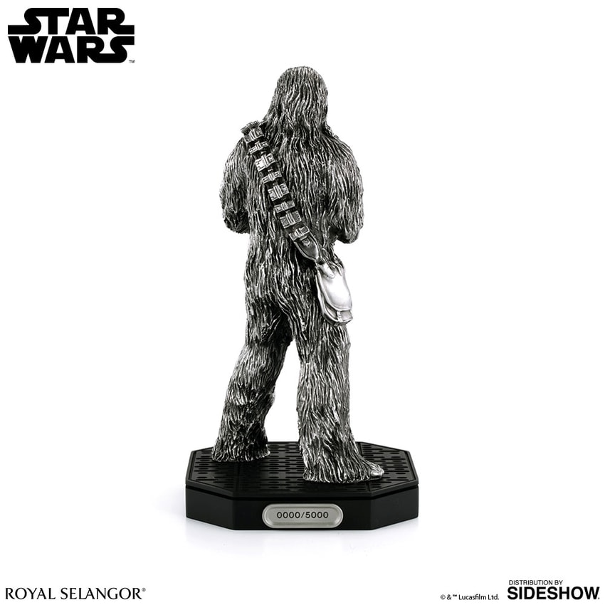 Star Wars Chewbacca Figurine Pewter Collectible - Prototype Shown View 4