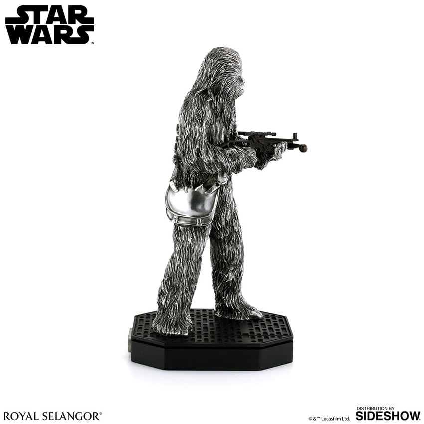 Star Wars Chewbacca Figurine Pewter Collectible - Prototype Shown View 5