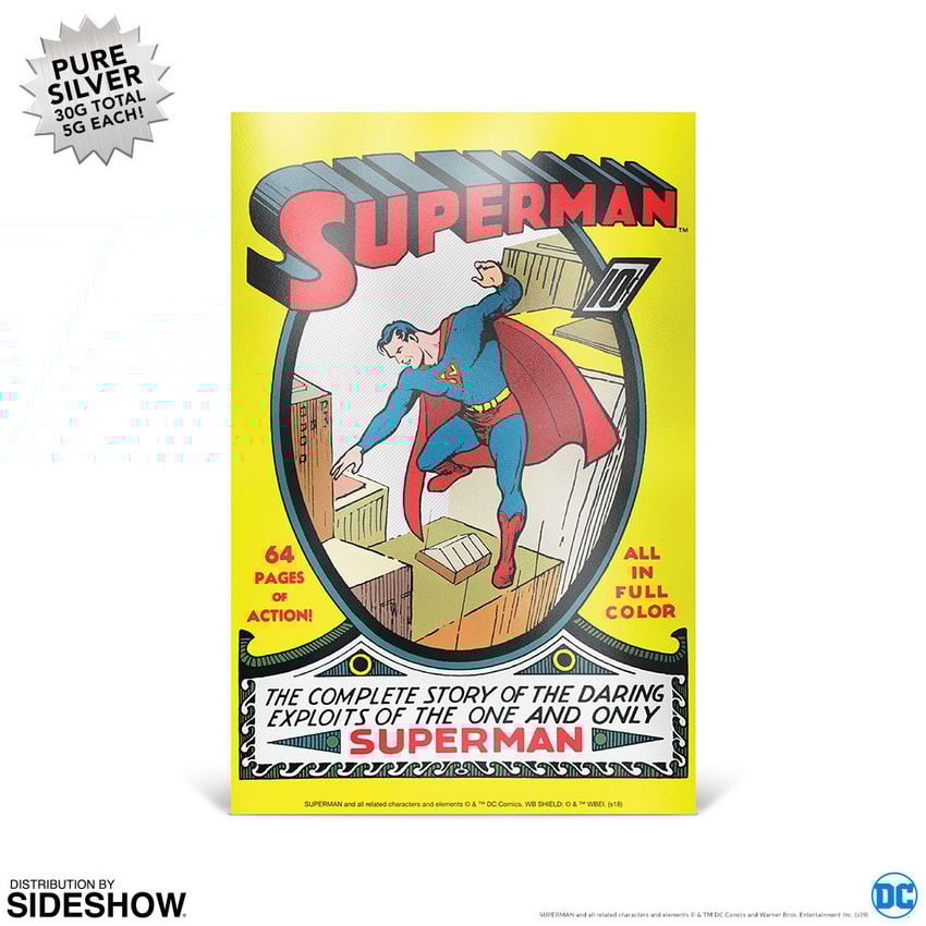 Superman 80th 5g Silver Coin Notes- Prototype Shown