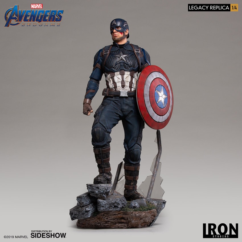 Marvel Captain America Statue by Iron Studios Sideshow Collectibles