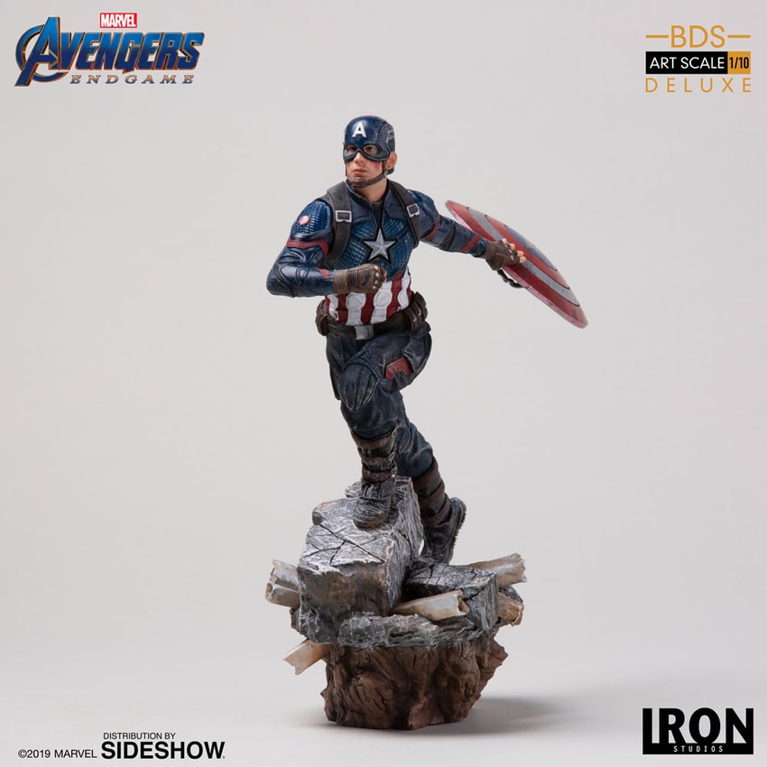 Marvel Captain America (Deluxe) Statue by Iron Studios | Sideshow