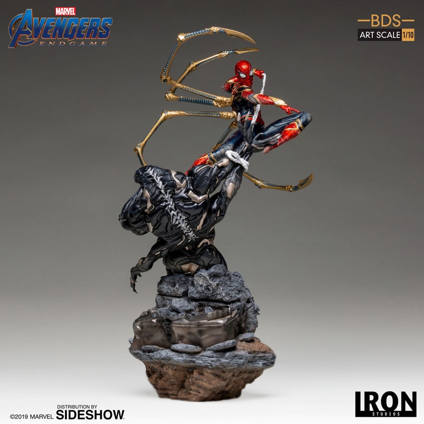 Marvel Iron Spider VS Outrider Statues - Prototype Shown View 2