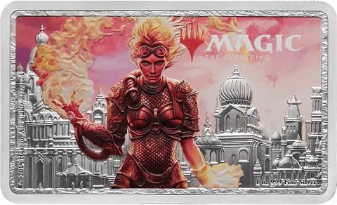 Magic: The Gathering Chandra 1oz Silver Coin Silver Collectible - Prototype Shown View 5