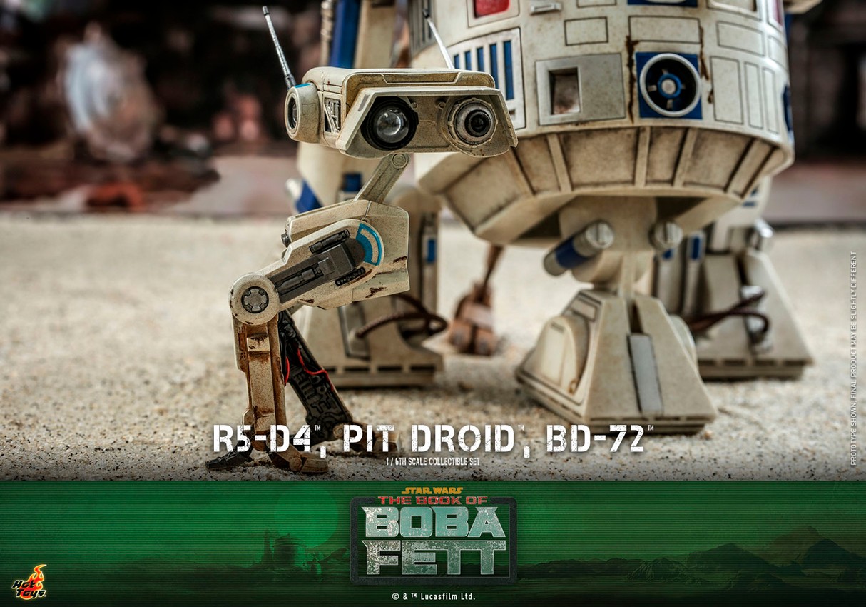 R5-D4, Pit Droid, and BD-72- Prototype Shown View 4