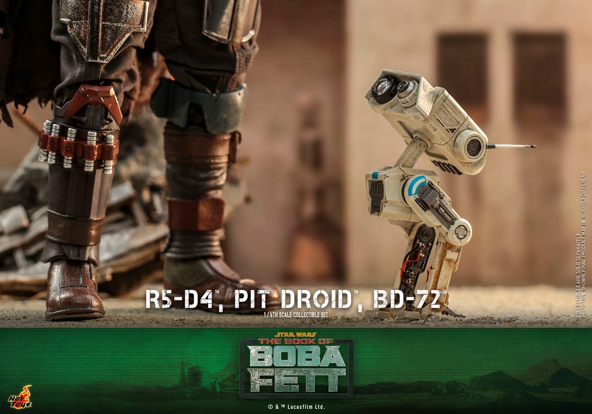 R5-D4, Pit Droid, and BD-72- Prototype Shown View 3