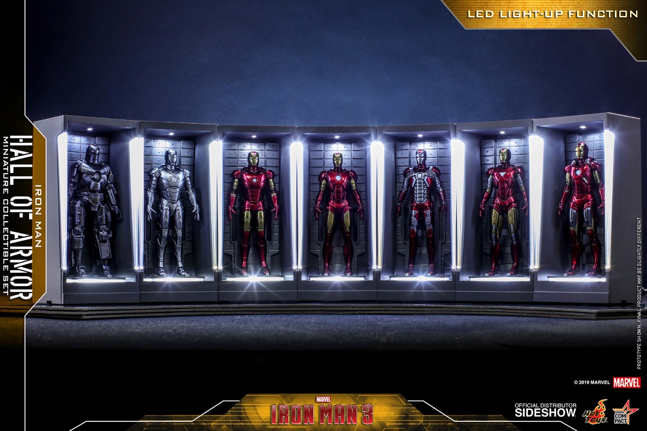 Iron man hall of armor miniature collectible sales