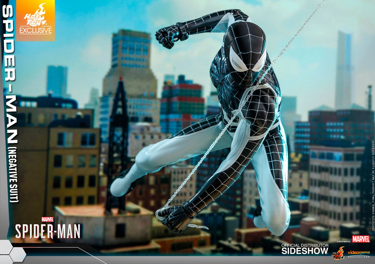 Spider-Man Negative Suit Sixth Scale Figure by Hot Toys | Sideshow