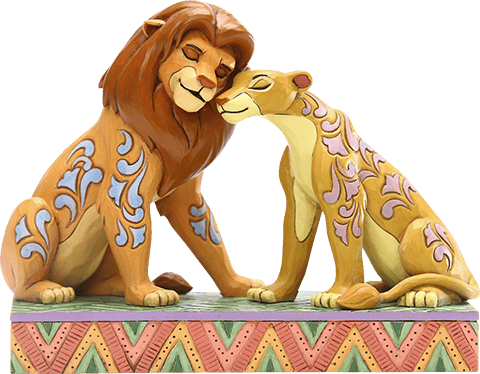 Disney Simba and Nala Snuggling Figurine - Prototype Shown View 5