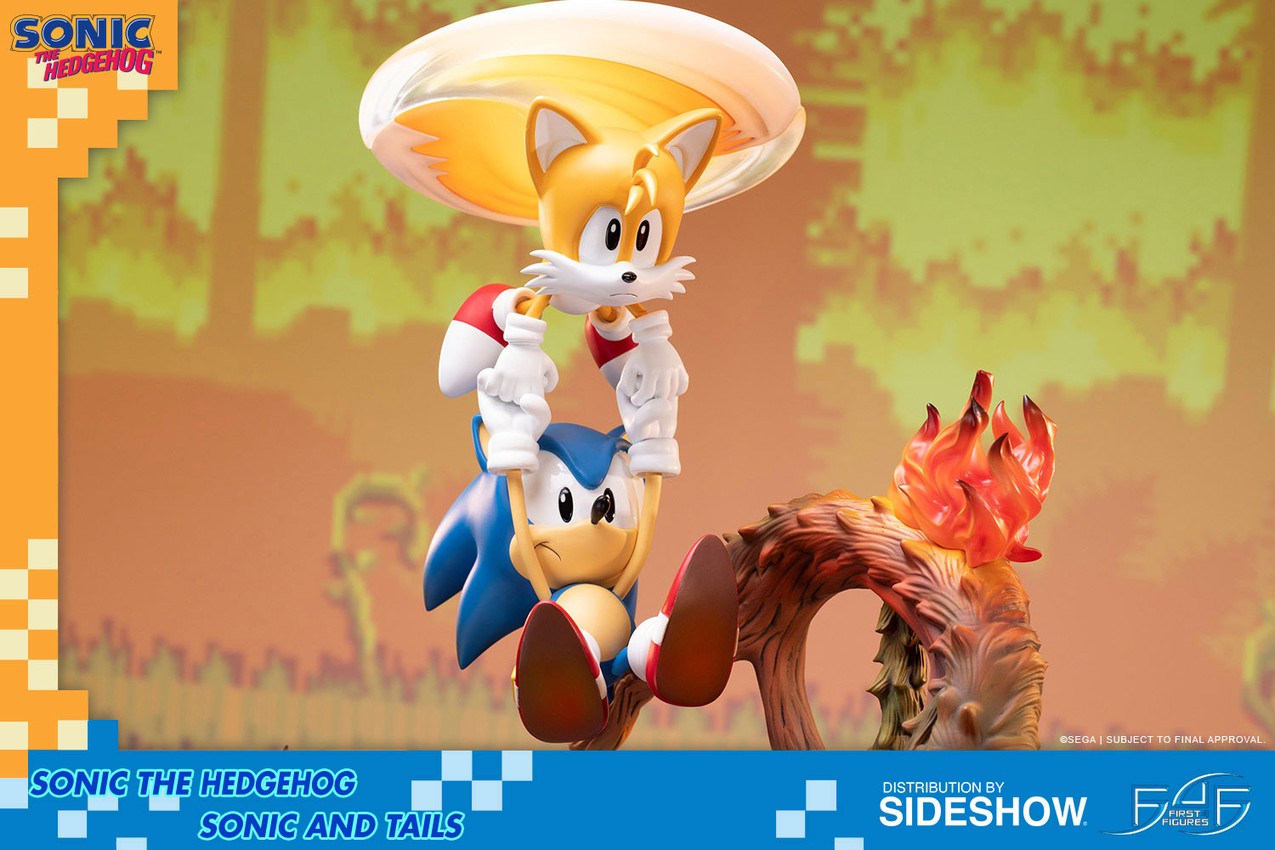 Sonic the Hedgehog Sonic and Tails Statues - Prototype Shown View 1