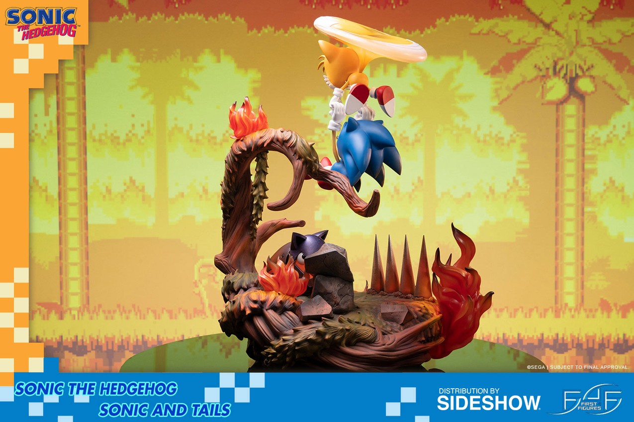 Sonic the Hedgehog Sonic and Tails Statues - Prototype Shown View 4