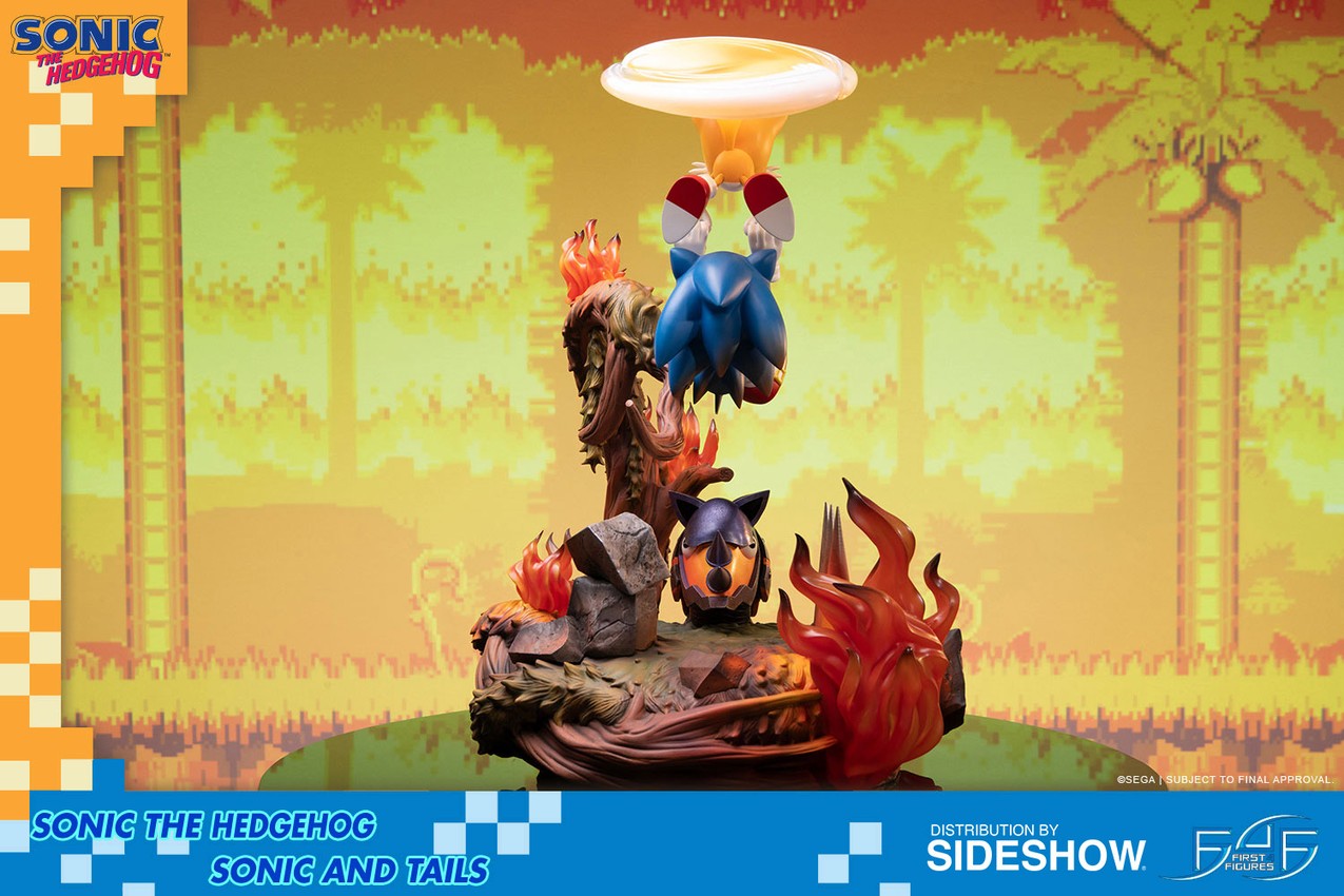 Sonic the Hedgehog Sonic and Tails Statues - Prototype Shown View 5