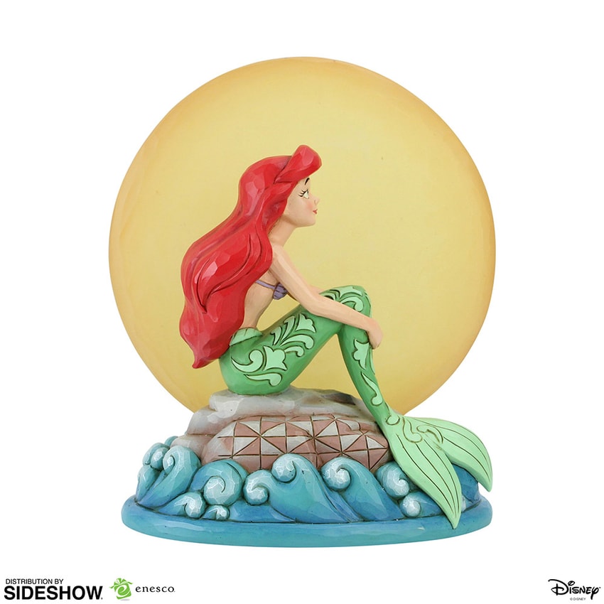 Disney Ariel Sitting on Rock by Moon Figurine - Prototype Shown View 1