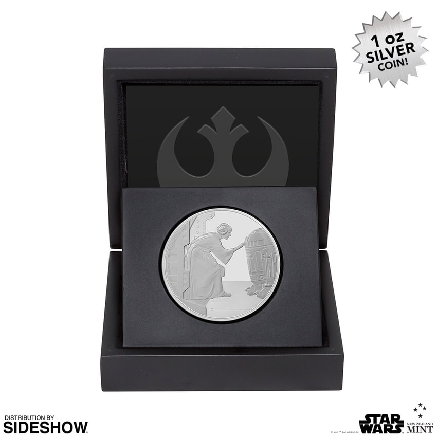 Princess Leia Organa 1oz Silver Coin | Sideshow Collectibles